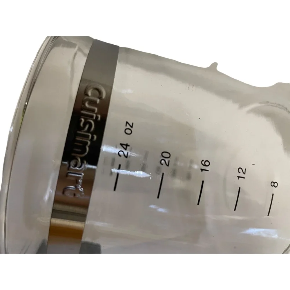 Cuisinart Measuring Cup Unisex 24 oz Clear Glass 600ml Stainless Band Handle